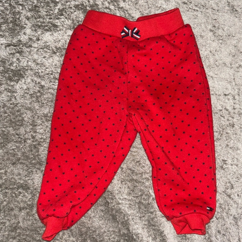 Tommy Hilfiger two piece outfit red white and blue